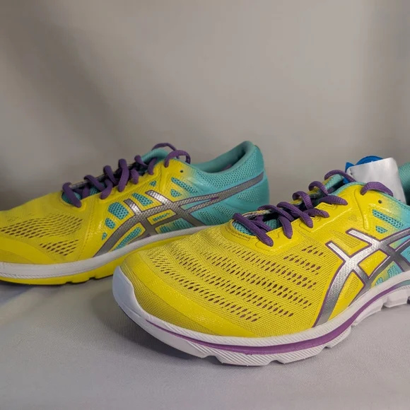 NIB Asics Gel-Electro33 Women's Size 11 Yellow and Teal Running Shoes - Picture 6 of 8
